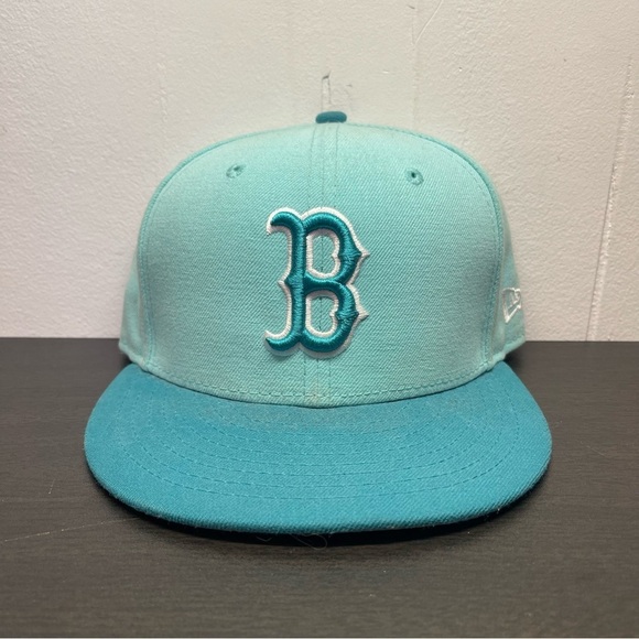 New Era Other - New Era 9FIFTY Boston Red Sox Turquoise Snapback Hat 7 3/8 Baseball Fitted Cap